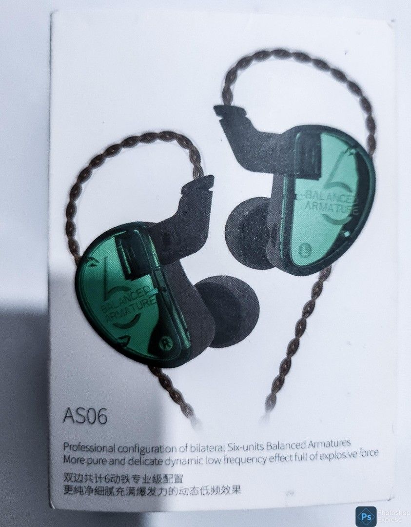 Knowledge Zenith,KZ AS06 In-ear monitors, Musik Media, Aksesoris