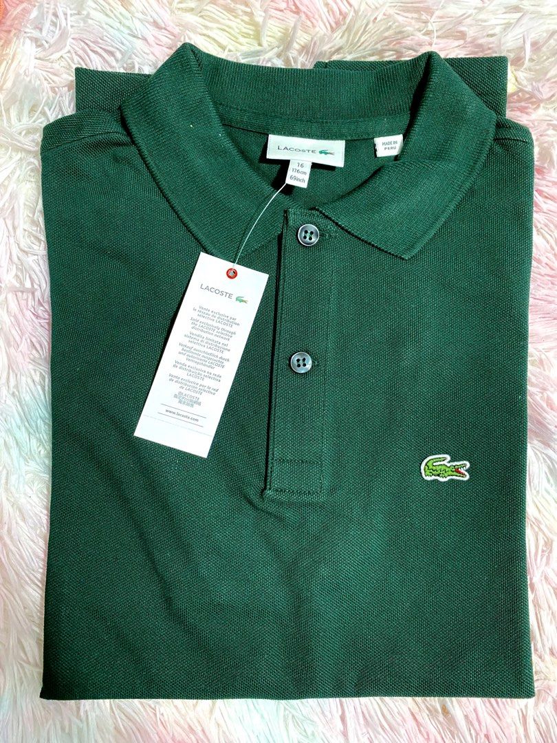 LACOSTE SIZE 16 Men s Fashion Tops Sets Tshirts Polo Shirts on Carousell