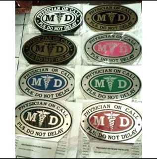 MD RN RMT DMD LAWYER Car Emblems