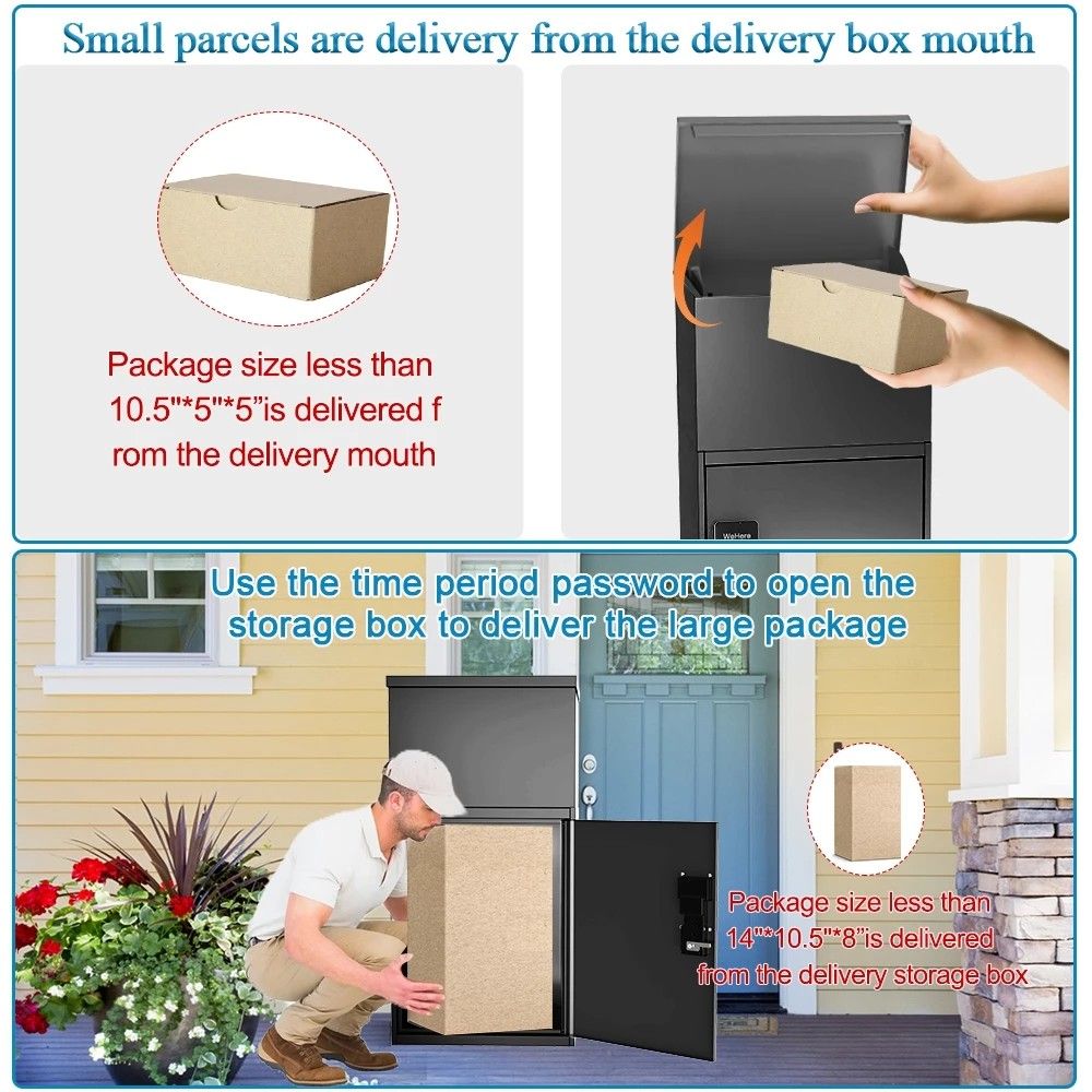 Medium Parcel Safe Drop Box with Smart App64885065689089113