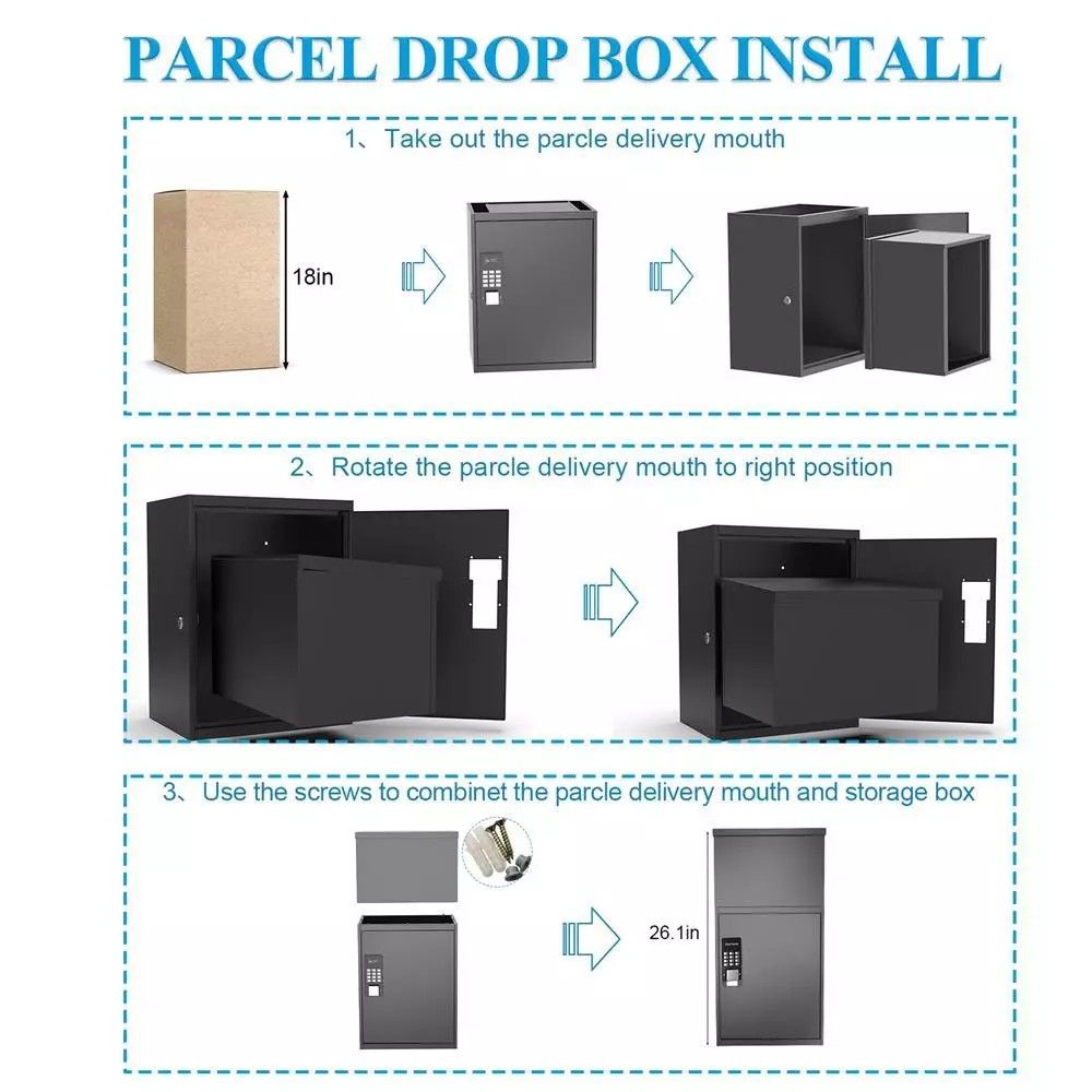 Medium Parcel Safe Drop Box with Smart App64885065689089111