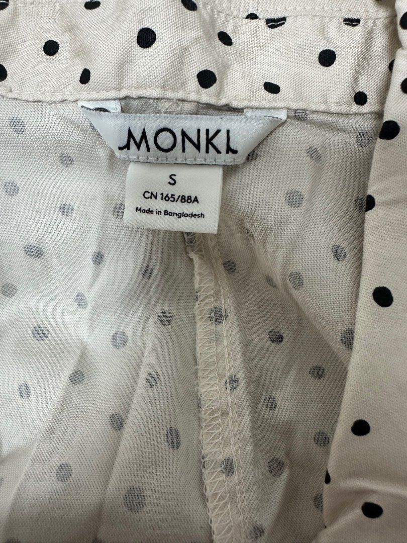 Monki playsuit in beige spot Carousell