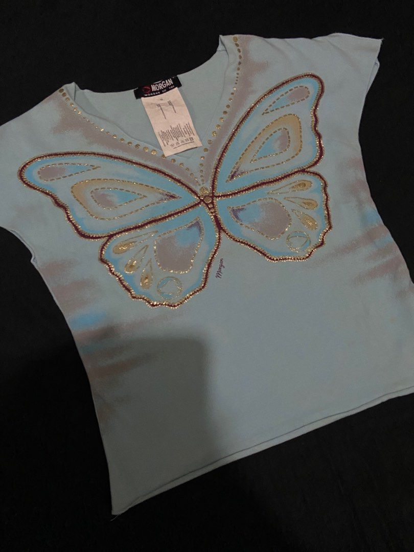 morgan de toi butterfly top