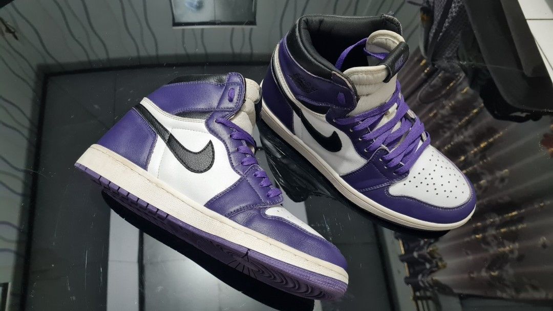 Nike Air Jordan 1 High Court Purple 2 0 ajib Fesyen Pria Sepatu