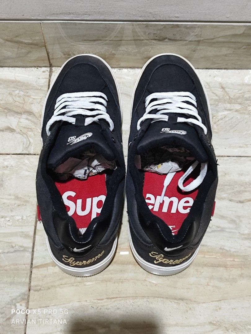 Nike sb gts supreme black sales