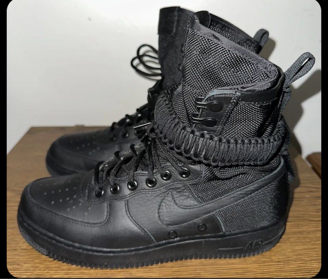 Nike Sf Air Force High Rise Nike SF Air Force High Triple Black US