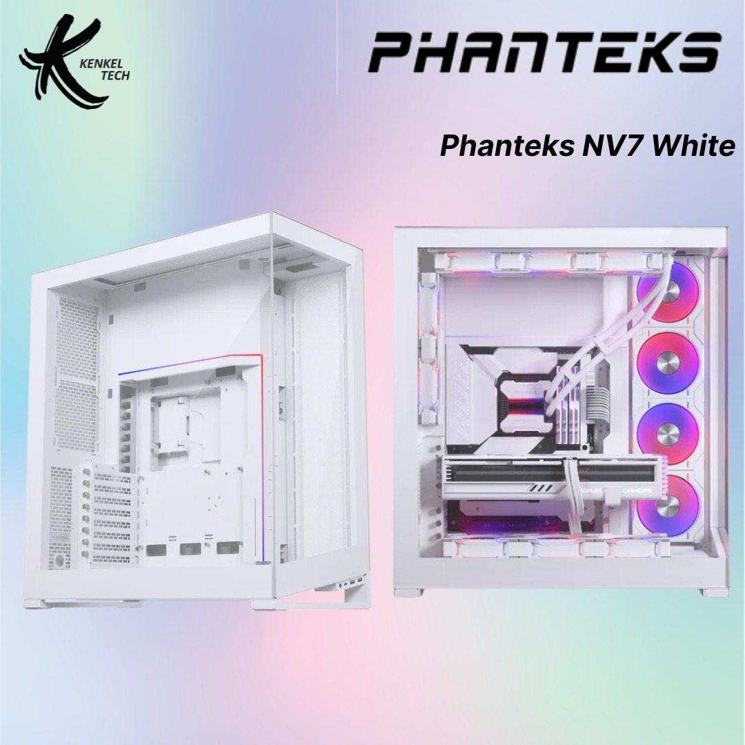 Phanteks NV7 White PC Case ATX E-ATX, Computers & Tech, Parts ...