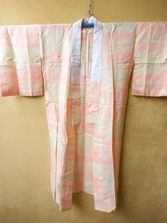 26"×50 pink  Silk Kimono YUKATA JUBAN kids and adults