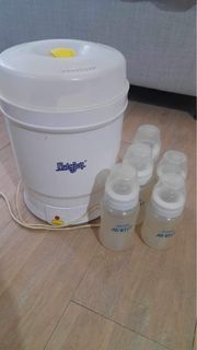 Pre loved Bottle Sterilizer and Avent Classic Bottles (11oz and 9oz)