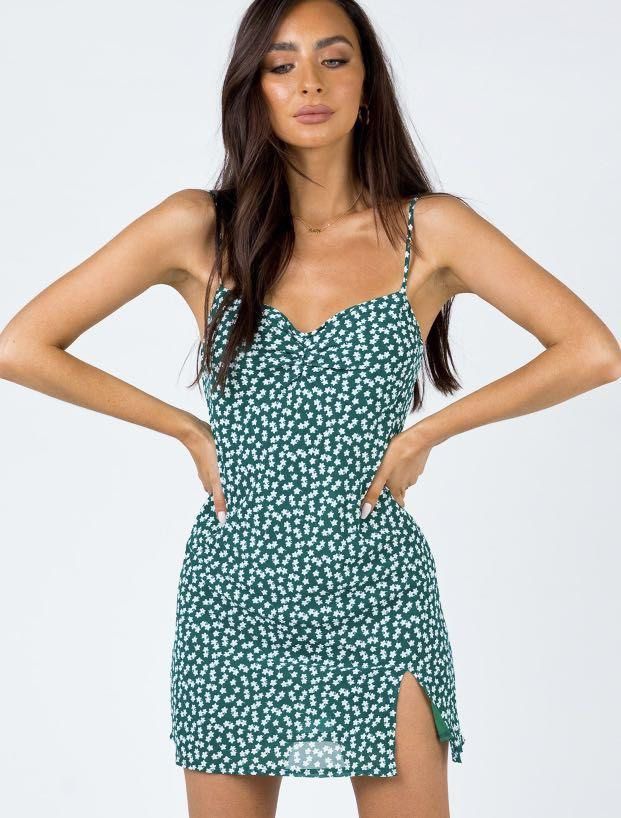Princess Polly Cylia Green Mini Dress, Women's Fashion, Dresses & Sets,  Dresses on Carousell