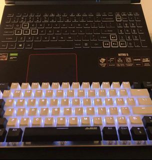 Pudding keycaps & black keycaps for mechanical keyboard