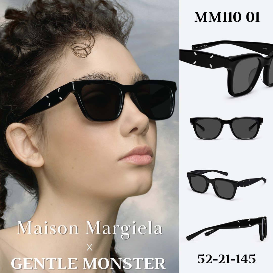 k*n様 Maison Margiela × GENTLE MONSTER MM Kính Maison Margiela x Gentle Monster MM110 'Black