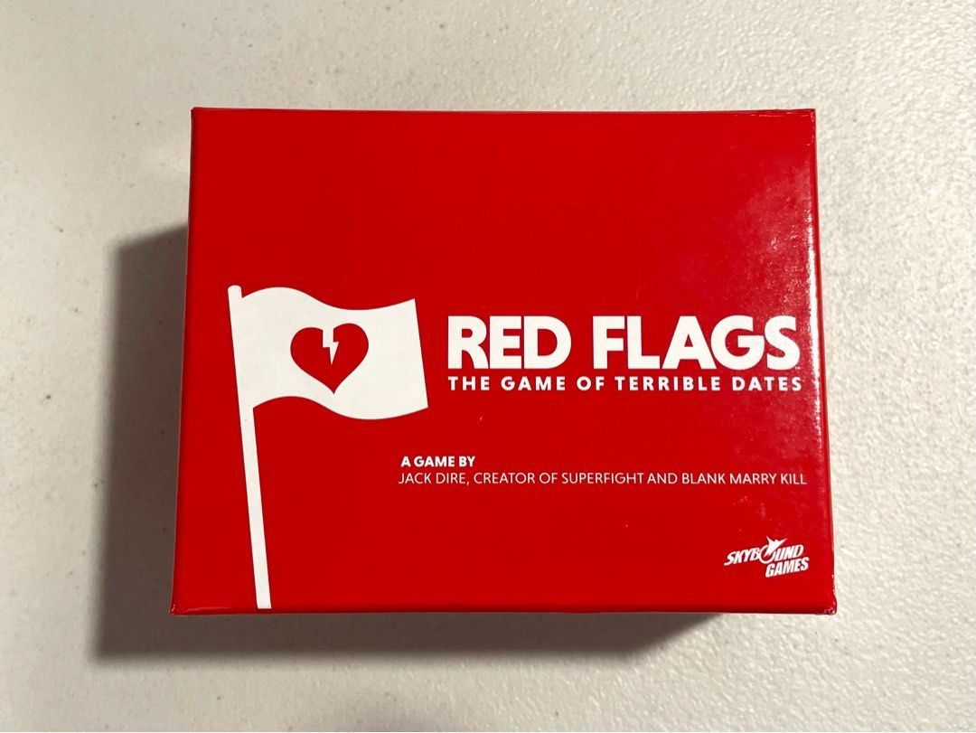 AUTHENTIC Red Flags The Game of Terrible Dates, Hobbies & Toys, Toys