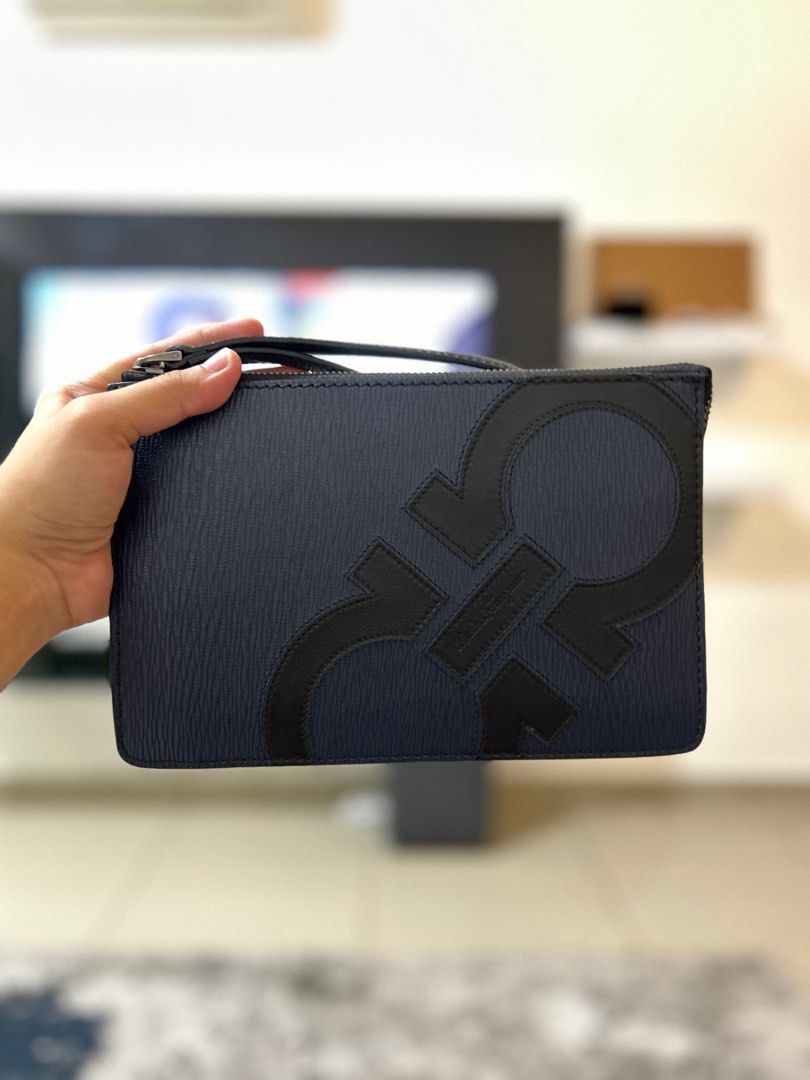 Salvatore ferragamo mens clutch bag hotsell