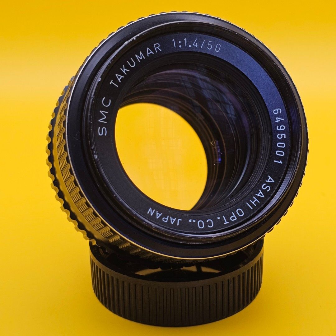 ペンタックス SMC Takumar 50mm F1.4 PENTAX フード付 ペンタックス SMC Takumar 50mm F1.4 フード付き！整備済み！ PENTAX