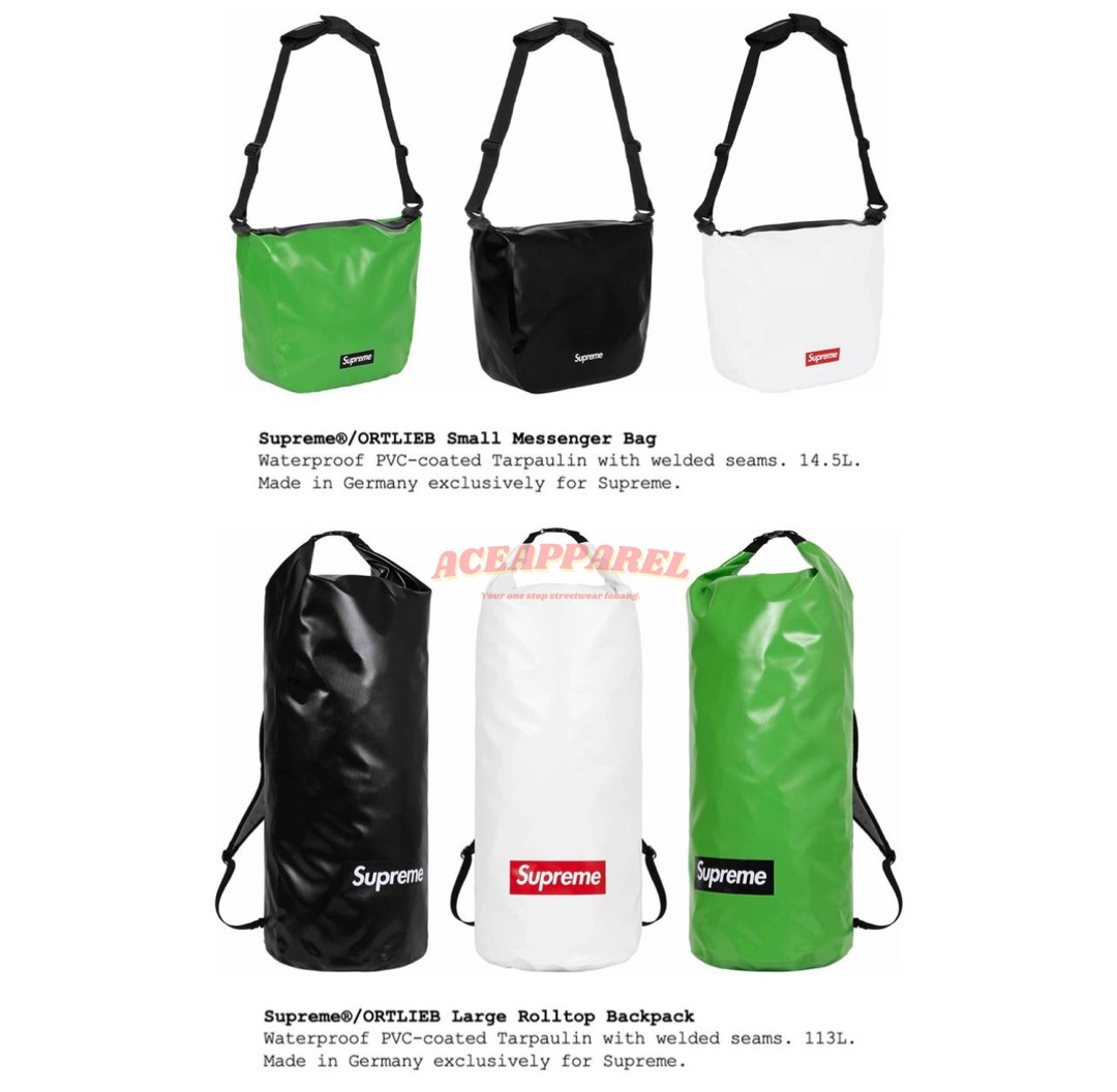 Supreme Ortlieb Small Messenger Bag Green