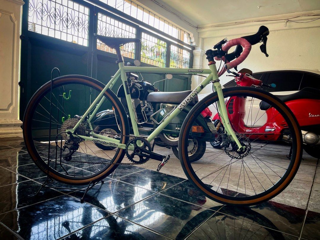 Surly Straggler 700C (Category: Bicycles) located in Paranaque City. Submitted by sandreybaby (Listing ID 1296499685, Image 2). Description: Surly Straggler 700C ✅ Size 50 ✅ 1X set up ✅ Ultegra Sti ✅ Ultegra RD ✅ GRX crankset 1X ✅ Shimano GRX 115-40t ✅ Chris king headset ✅ Brooks saddle ✅ Traction hubs ✅ Dt swiss rims ✅ Terravail gravel tires ✅ Thomson stem ✅ Fizik seatpost LOCATION: Multinational Village, Parañaque City PRICE: P100,000 CALL/TEXT