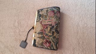 Tapestry purse clutch