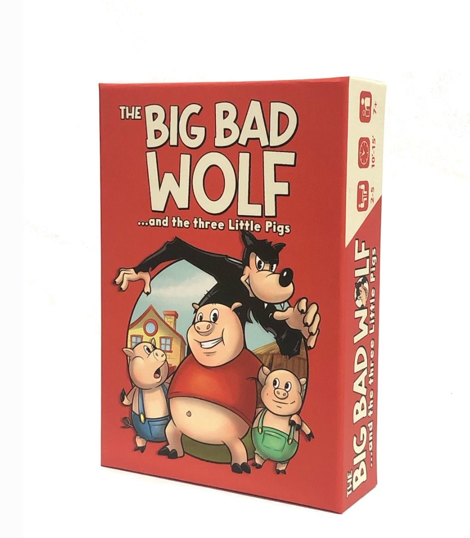 The Big Bad Wolf and the 3 Little Pigs Card Game #family game #fairy tale  #fairytale #party game #table top #tabletop #three little piggies #gift  exchange #little riding hood, Hobbies & Toys,