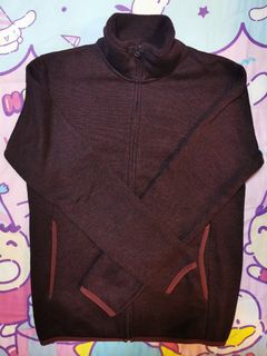 UNIQLO 棗紅色半絨外套64240258997507110