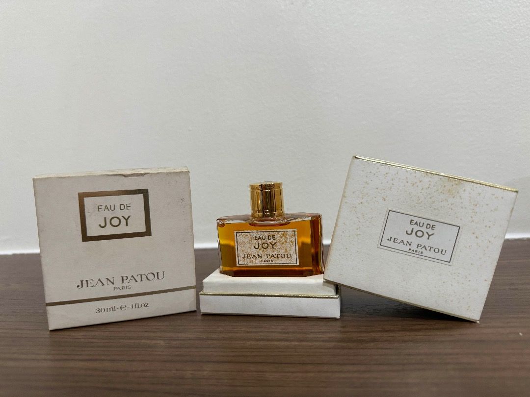 Vintage Jean Patou Eau De Joy (Category: Fragrance & Deodorants) located in Manila. Submitted by jtlee93 (Listing ID 1296489591, Image 1). Description: Vintage Jean Patou No. 1203 Eau De Joy Women's Fragrance 1 FI. Oz. In original box, reference number 1203. Valued at: ~6,800 RFS: Item was purchased for mom's engagement in the 80s. Never been used..