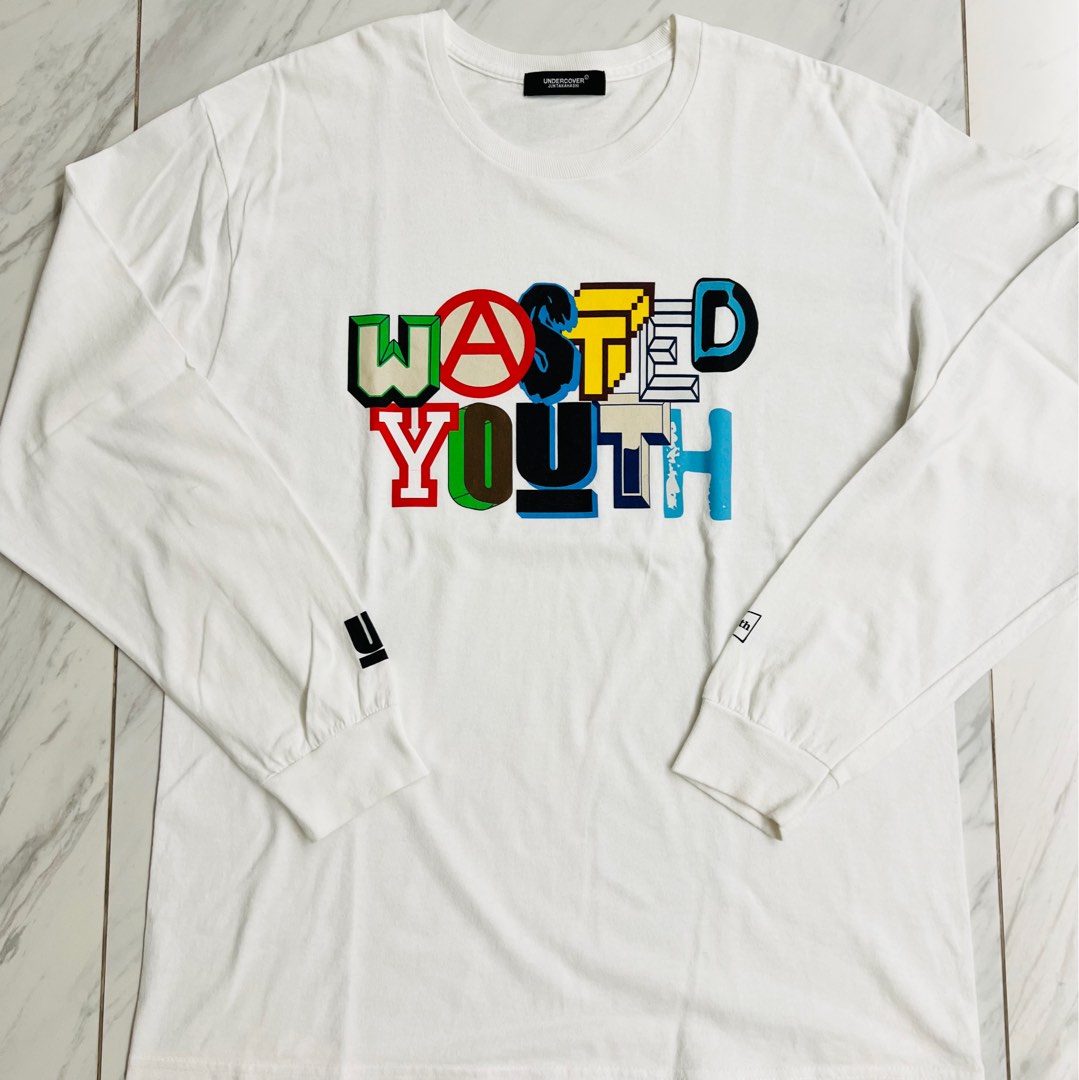 Wasted Youth x Undercover Logo L/S Tee, 男裝, 上身及套裝, T-shirt 