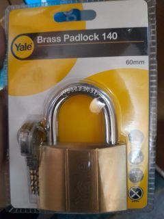 Yale Brass Padlock 140 60mm