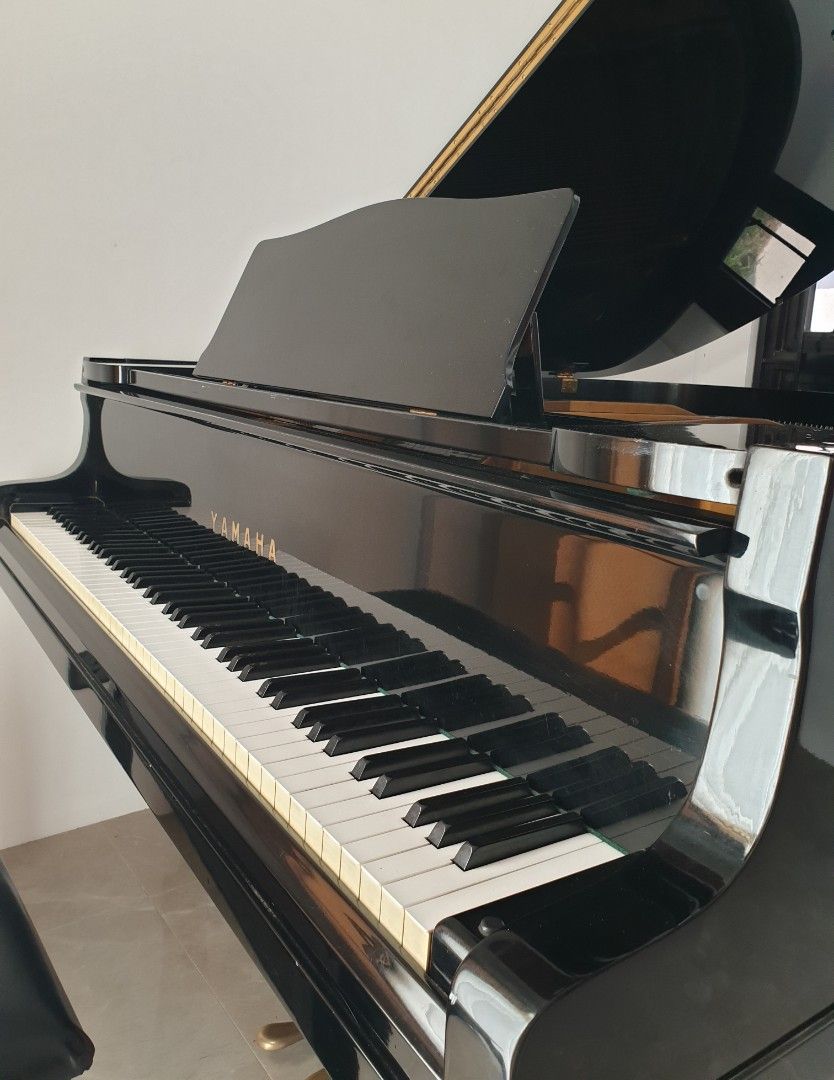 Yamaha Grand Piano (Category: Musical Instruments) located in Manila. Submitted by racz03 (Listing ID 1296473541, Image 2). Description: Selling my Personal Piano, Yamaha Grand Piano G2 in Excellent Condition. Mirror Gloss Finish. Made In Japan Brilliant & Clear Sound Standard Tune @ A440 Hertz it Comes With Double Seater Piano Bench with Storage, Caster Cup, Piano Key Cover..