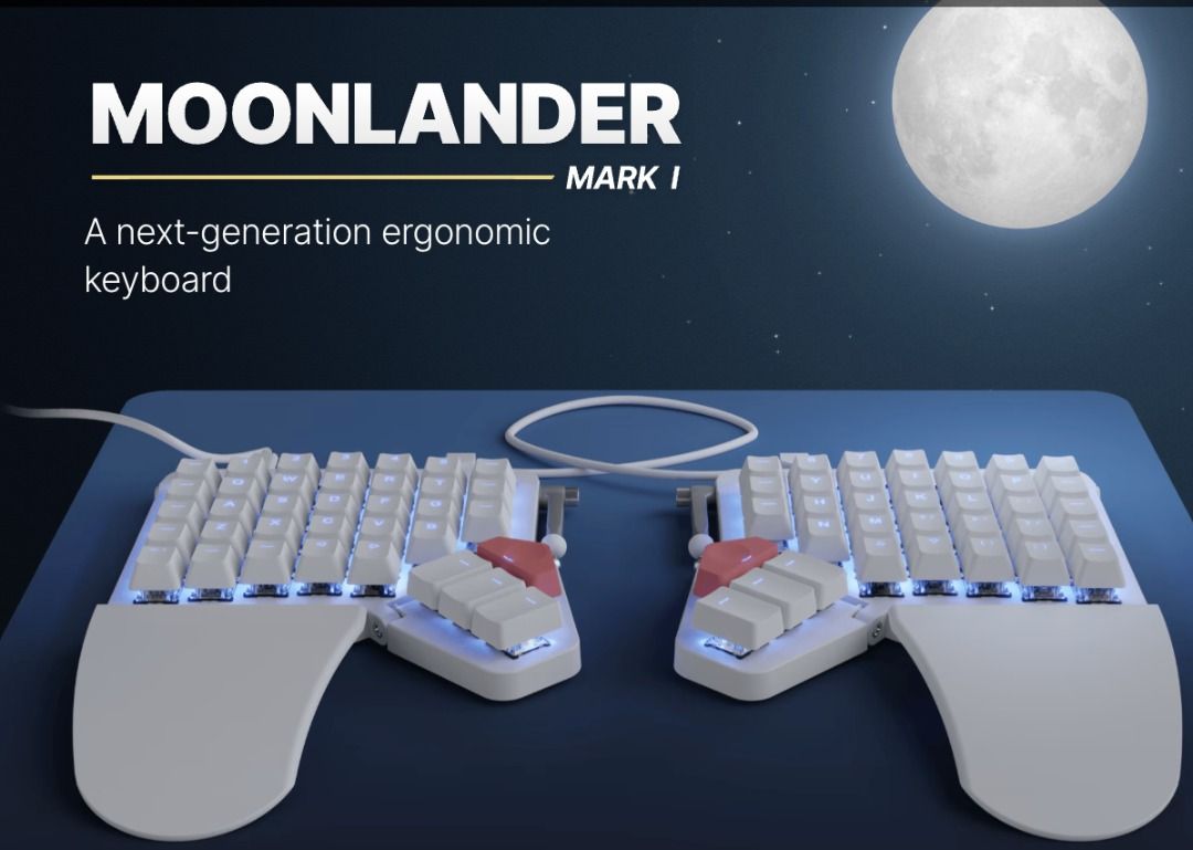 ZSA Moonlander programable RGB mechanical keyboard, Computers 