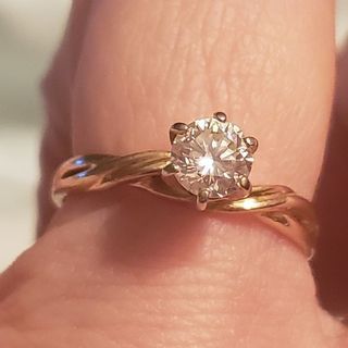 14k yg promise ring engagement ring size 5