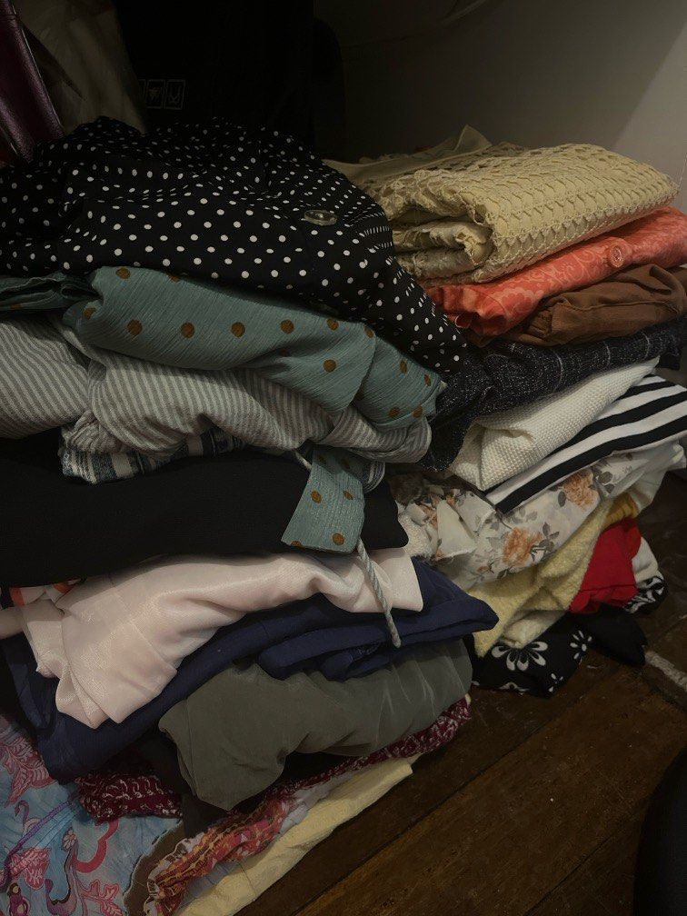 36 pcs Take all dresses, pants, jacket. Etc (Category: Dresses) located in Manila. Submitted by ar_things (Listing ID 1300842523, Image 1). Description: RFS: Extreme decluttering hence all items are at its lowest price. Condition of item is stated above. Mostly for small to medium. -Dress -Tops -Pants -Sleepwear 😊.