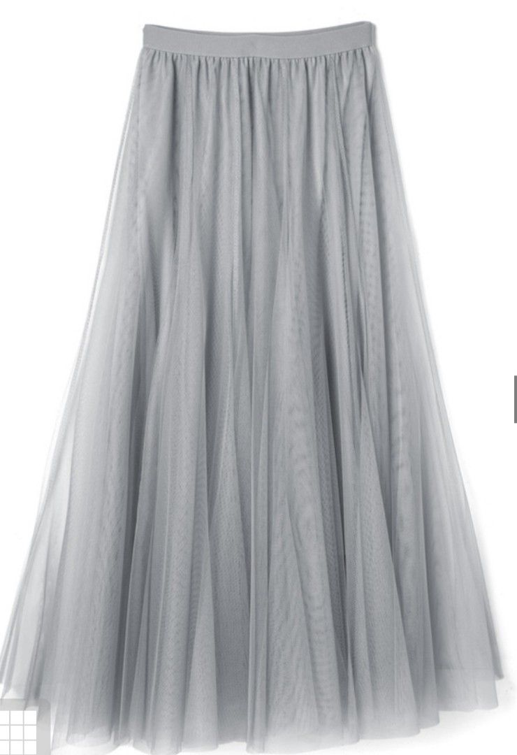 [現貨一件]GRL 全新品 稀有色淺灰 ..銀河灰色...紗裙   (at118) 照片瀏覽 2