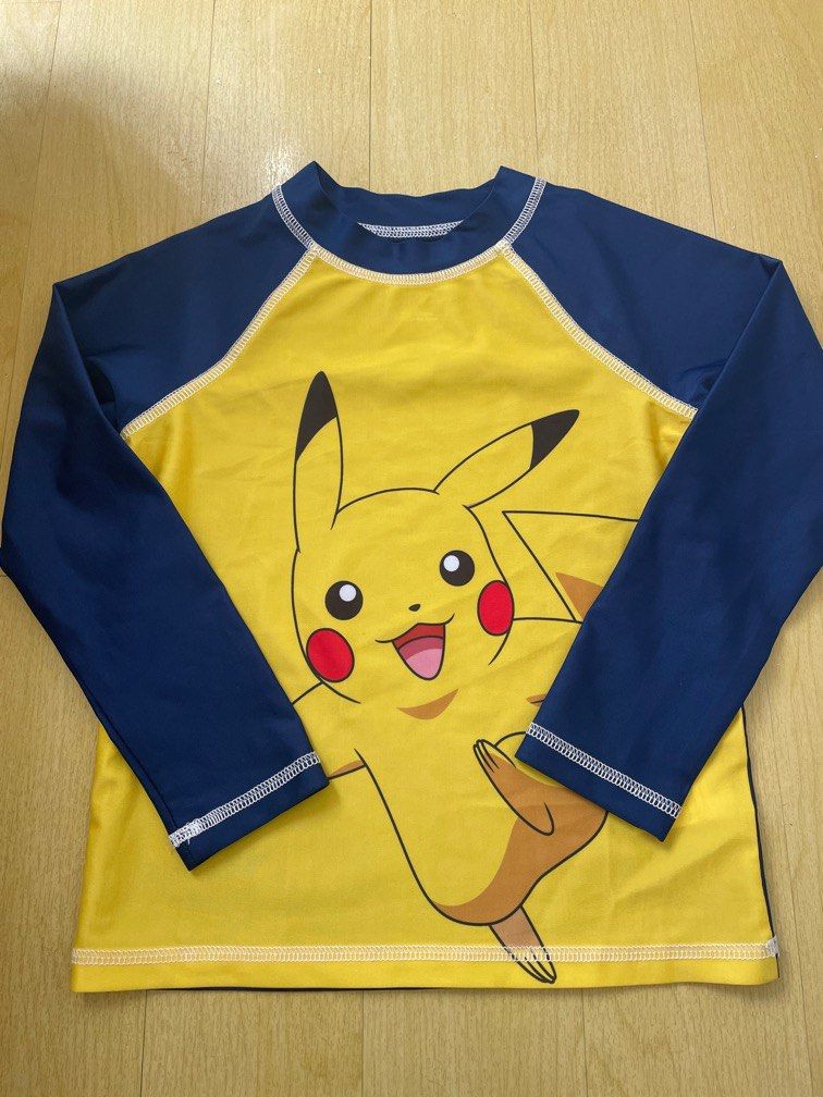 5Y Pokemon Long Rashguard Top (Category: Babies & Kids Fashion) located in Quezon City. Submitted by mariadp9 (Listing ID 1300820825, Image 1). Description: Brand new without tag Top only 5 on tag Width laid flat 12.5 inches or around the body 25-28 inches when stretched Length 17 inches Fixed price posted .