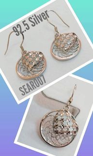 92.5 sterling silver earrings design 6