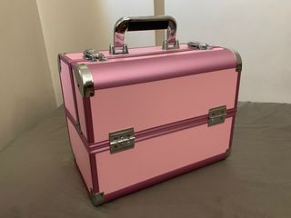 • pink cosmetic case travel organizer