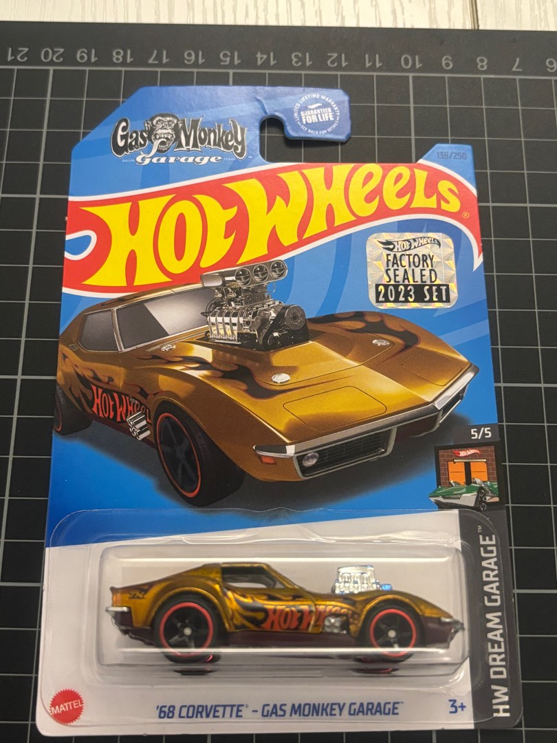 STH FACTORY SEALED Hotwheels Hot wheels 68 Corvette Gas Monkey Garage Super Treasure Hunt Carousell