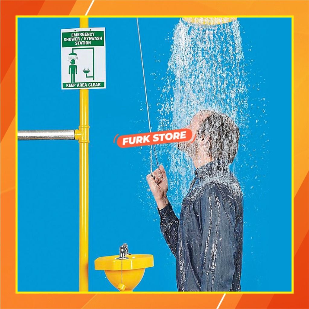 ABS Eyewash Shower, Safety Eyewash Station, Emergency Eyewash Shower