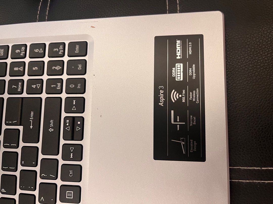 ACER Aspire 3 (Category: Laptops & Notebooks) located in Quezon City. Submitted by springcleaningb (Listing ID 1300854029, Image 3). Description: Not used at all Comes with charger and backpack DM for more info .