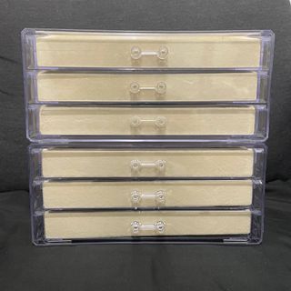 Acrylic Drawers with Velvet Trays for Jewelry Makeup Accessories Organizer