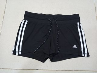 Adidas 3 Stripes Black Womens Short , Shorts , Mix Shorts , Cotton Shorts , Sweat shorts , Branded shorts