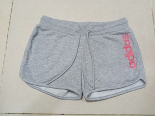 Adidas Spellout Gray Womens Short , Shorts , Mix Shorts , Cotton Shorts , Sweat shorts , Branded shorts