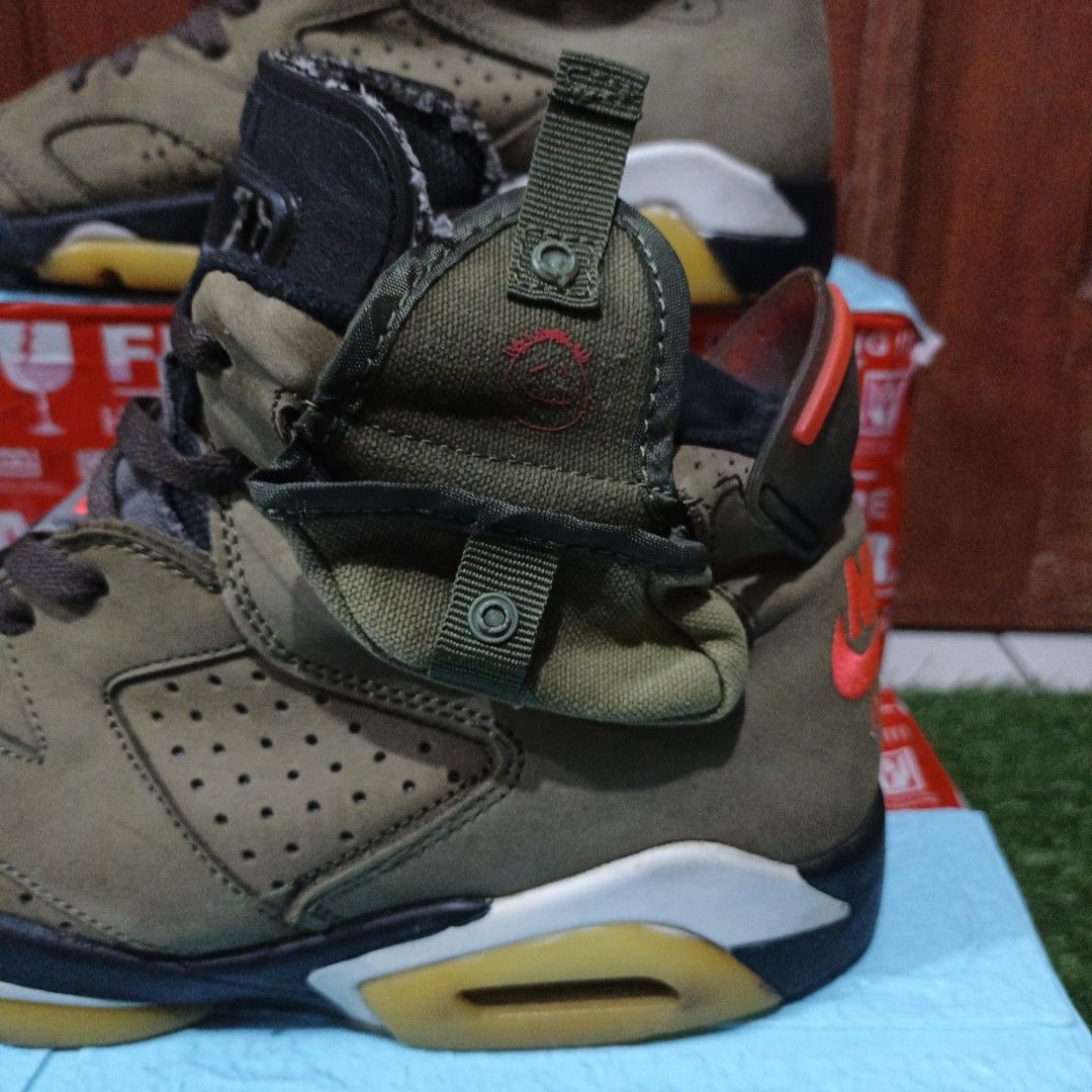 Air Jordan 6 retro SP travis Scott sepatu size 44/28cm