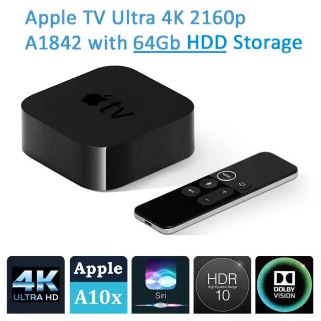 Apple TV 4K A1842 64GB, 家庭電器, 電視& 其他娛樂, 串流媒體及集線器 