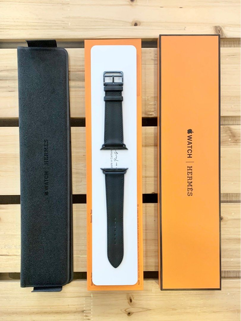Hermes apple watch band black online