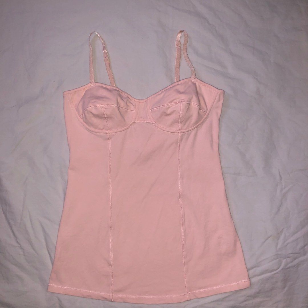 Aritzia Talula light pink bustier corset top (Category: Sleeveless) located in Marikina City. Submitted by prttypieces (Listing ID 1300820734, Image 1). Description: .