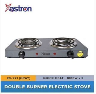ASTRON ES-271 Double Burner Portable Quick Heat Non-stick Coating Kitchen Electric Stove