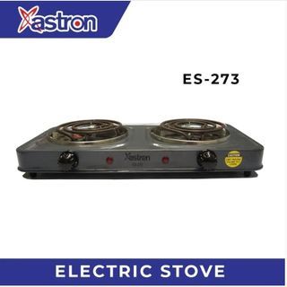 ASTRON ES-273 Double Burner Overheat Protection Non-stick Coating Kitchen Cooking Electric Stove