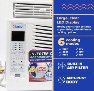 Astron Inverter Class Aircon .6HP Digital with remote