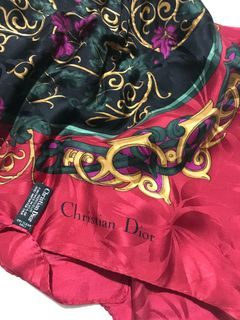 Authentic Christian Dior Silk Scarf Top