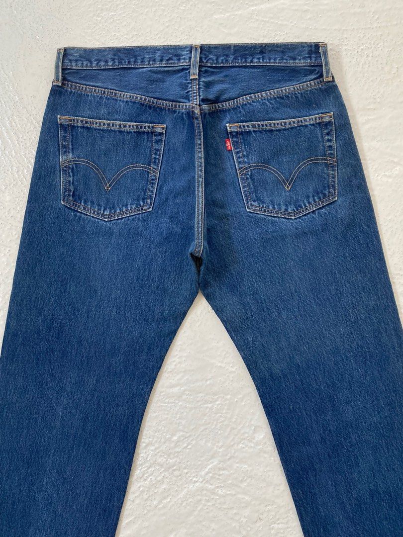 Vintage Levi s 501 Guatemala Blue faded for Men s Actual Waistline is 35 Men s Fashion Bottoms Jeans on Carousell